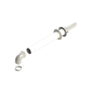 Turbo vamzdis B-H 60Al/100PVC su antgaliu Turbo kaminas 60Al/100PVC su antgaliu