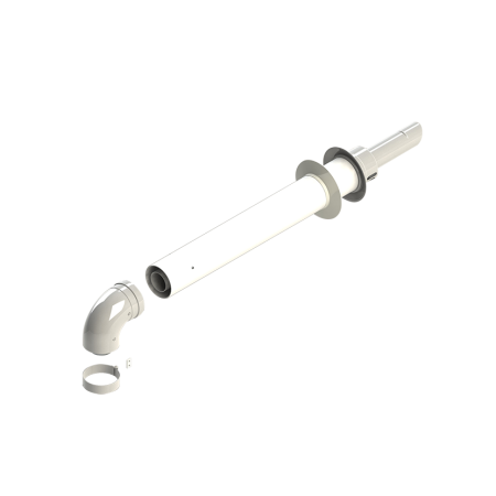 Turbo vamzdis B-H 60Al/100PVC su antgaliu Turbo kaminas 60Al/100PVC su antgaliu