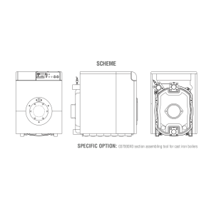 Ketaus grindinis katilas dyzeliniam arba dujiniam degikliui GN4 N 14 . Photo 3